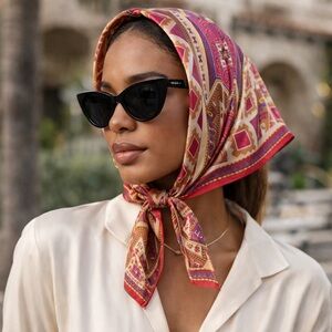 Oscar de la Renta Vintage Silk Scarf | Designer Luxury | Made in Japan